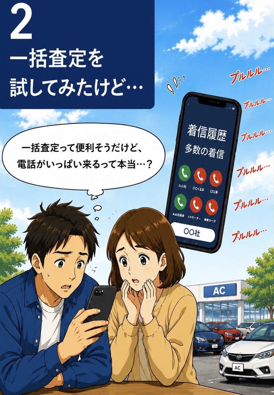 一括査定を試してみたけど