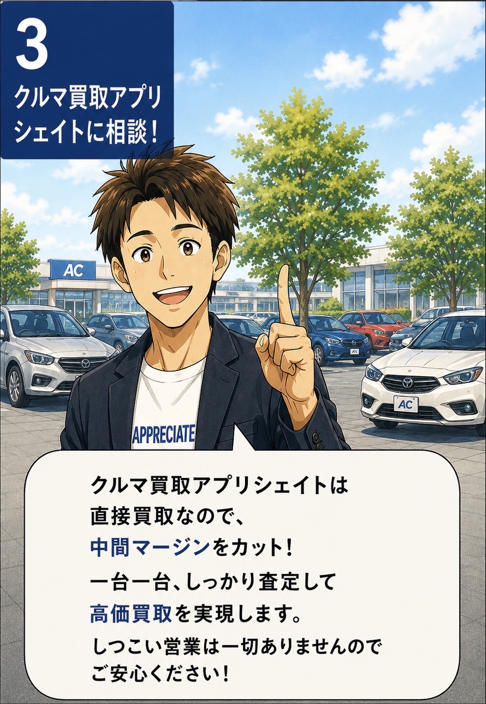 クルマ買取アプリシエイトに相談！